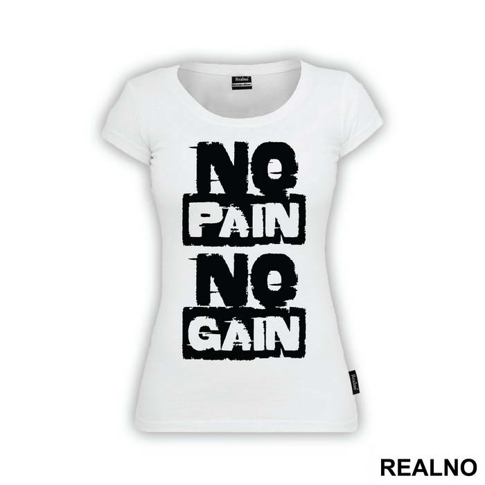 No Pain No Gain Smeary - Trening - Majica