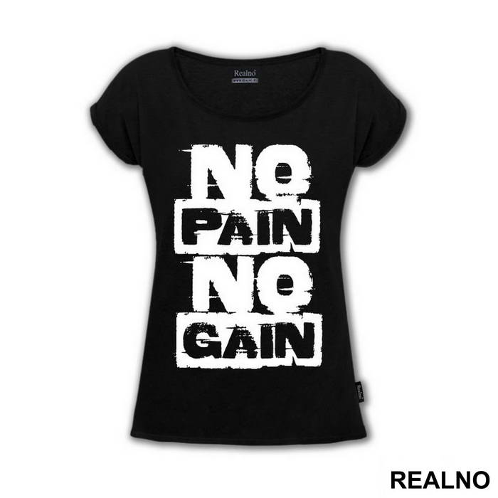 No Pain No Gain Smeary - Trening - Majica
