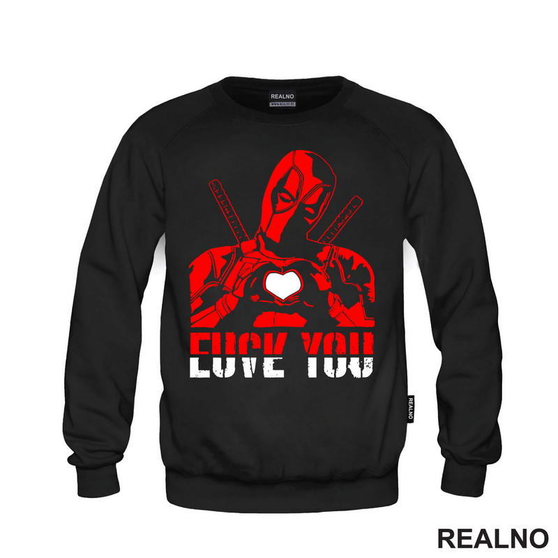 Love You, FU - Head Illustration - Deadpool