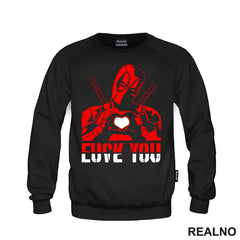 Love You, FU - Head Illustration - Deadpool