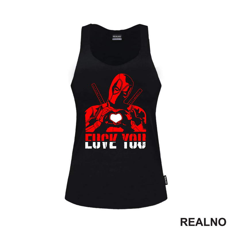 Love You, FU - Head Illustration - Deadpool