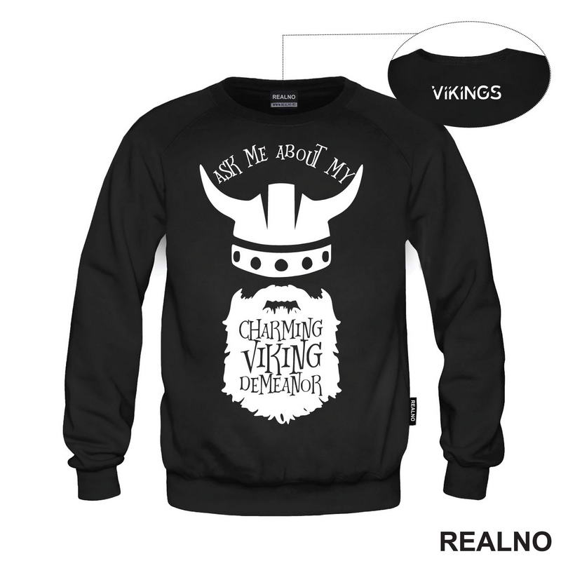Ask Me About My Charming Viking Demeanor - Humor - Vikings
