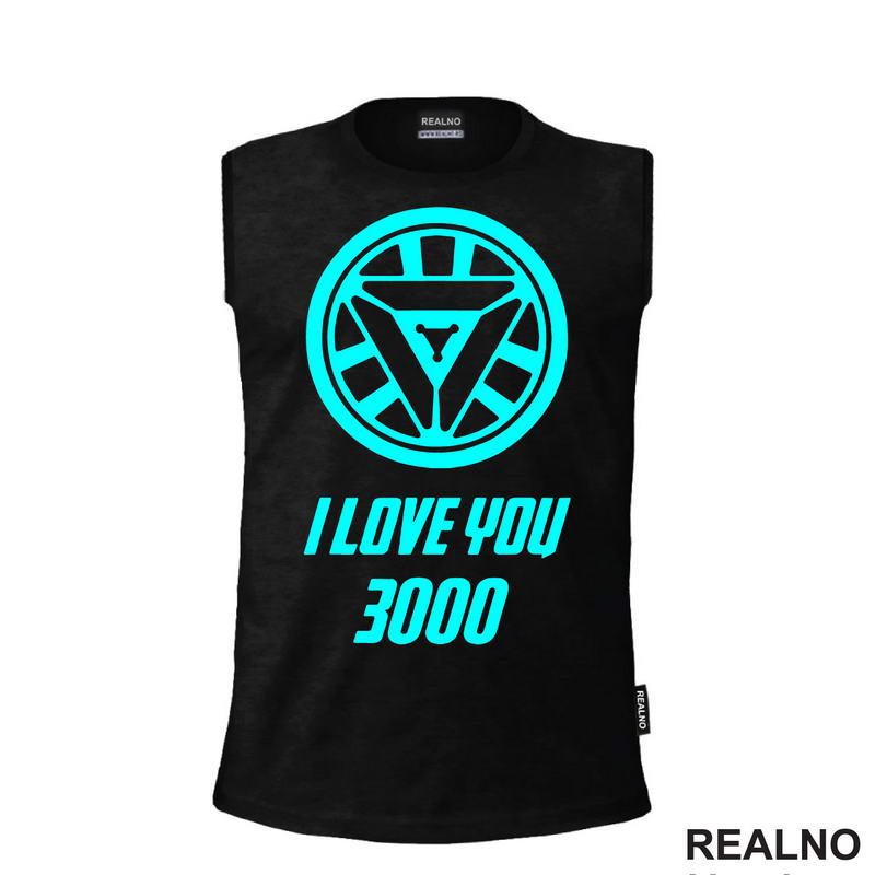 I Love You 3000 - Blue - Iron Man - Avengers