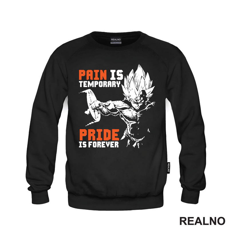 Pain Is Temporary Pride Is Forever - Orange - Goku - Dragon Ball