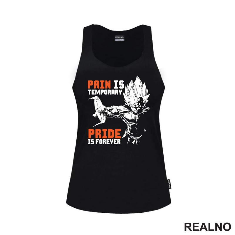Pain Is Temporary Pride Is Forever - Orange - Goku - Dragon Ball