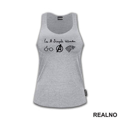 I'm A Simple Woman - Symbols Harry Potter, Avengers, Game Of Thrones - Geek