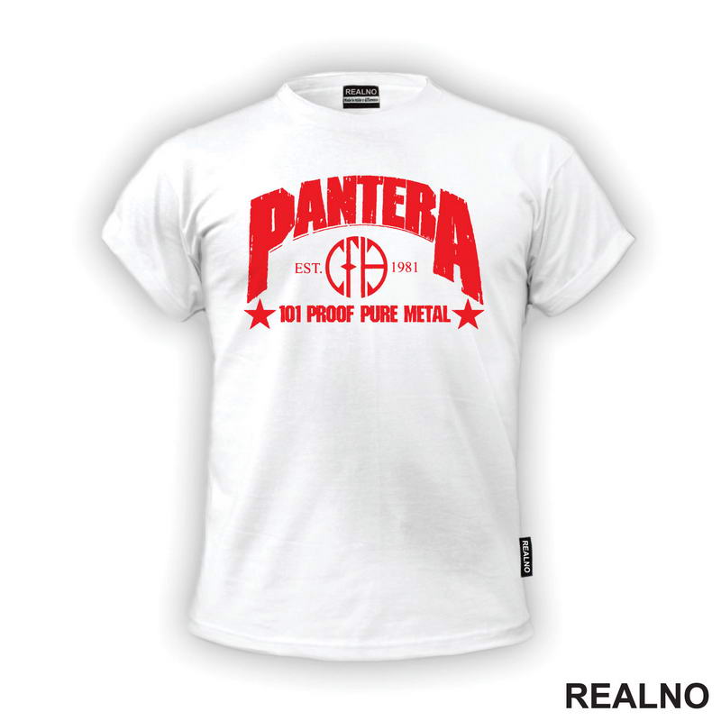 Pantera - 101 Proof Pure Metal - Est. 1981 - Red Logo - Muzika