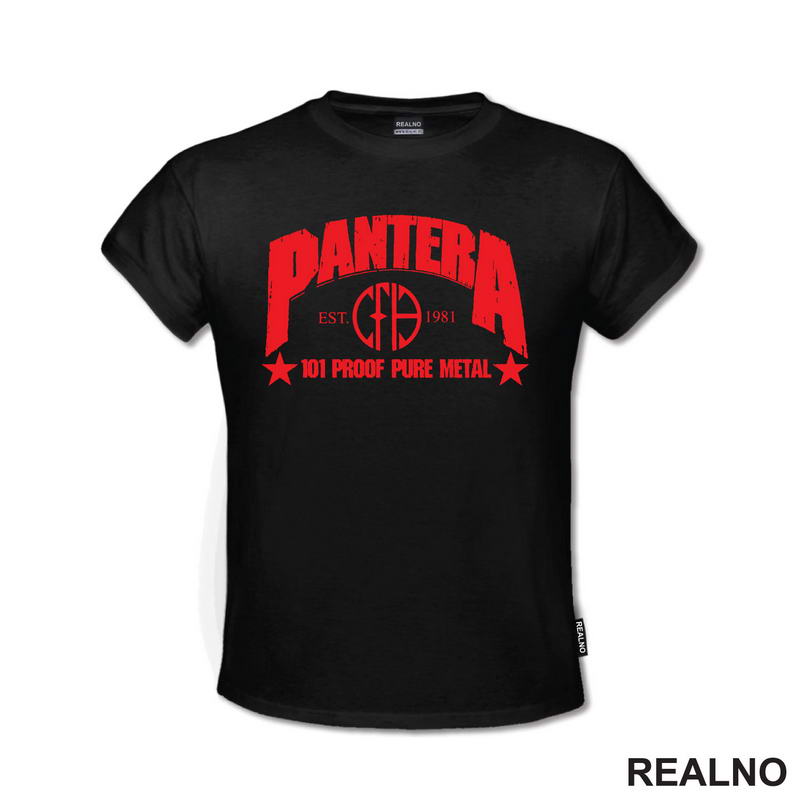 Pantera - 101 Proof Pure Metal - Est. 1981 - Red Logo - Muzika
