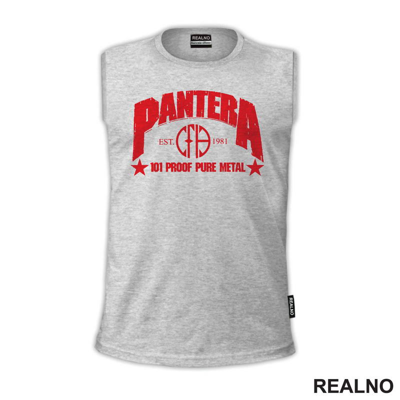 Pantera - 101 Proof Pure Metal - Est. 1981 - Red Logo - Muzika