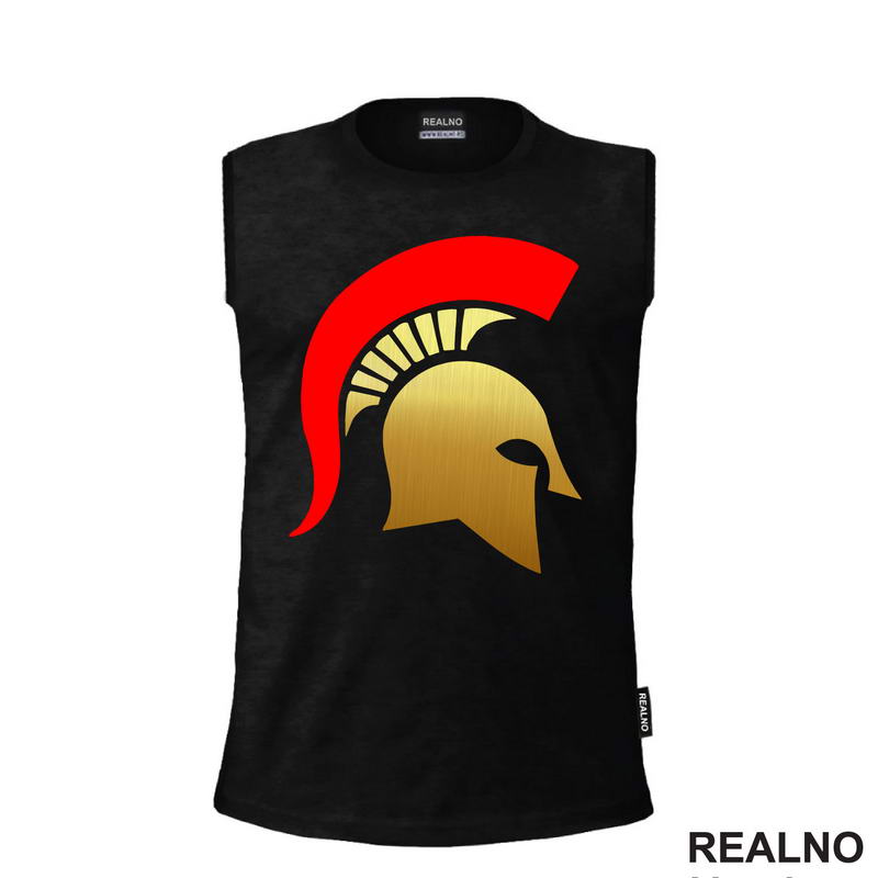 Spartan Logo - Gold And Red - Trening
