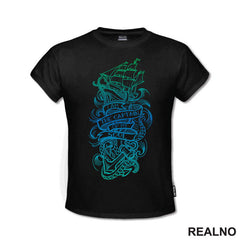 I Am The Captain Of My Soul - Ship, Waves, Anchor - Colors - Motivation - Quotes