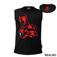 Red Illustration - Iron Man - Avengers