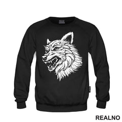 Angry Head Wolf Silhouette - Vuk - Životinje
