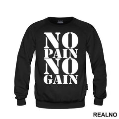 No Pain No Gain Clear And Big - Trening - Majica