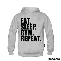 Eat. Sleep. Gym. Repeat. - Trening - Majica