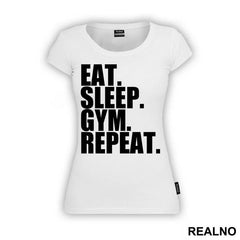 Eat. Sleep. Gym. Repeat. - Trening - Majica