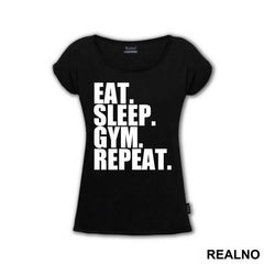 Eat. Sleep. Gym. Repeat. - Trening - Majica