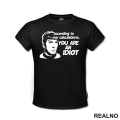According To My Calculations, You Are An Idiot - Star Trek