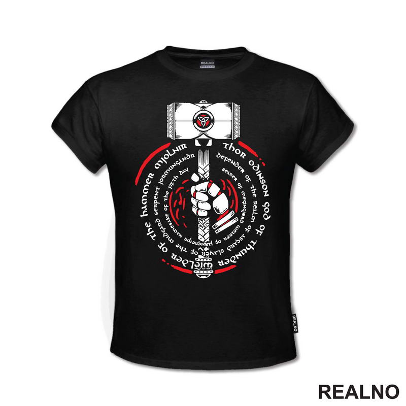 Thor Odison God Of Thunder Wielder Of The Hammer Mjolnir - Red