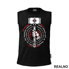 Thor Odison God Of Thunder Wielder Of The Hammer Mjolnir - Red