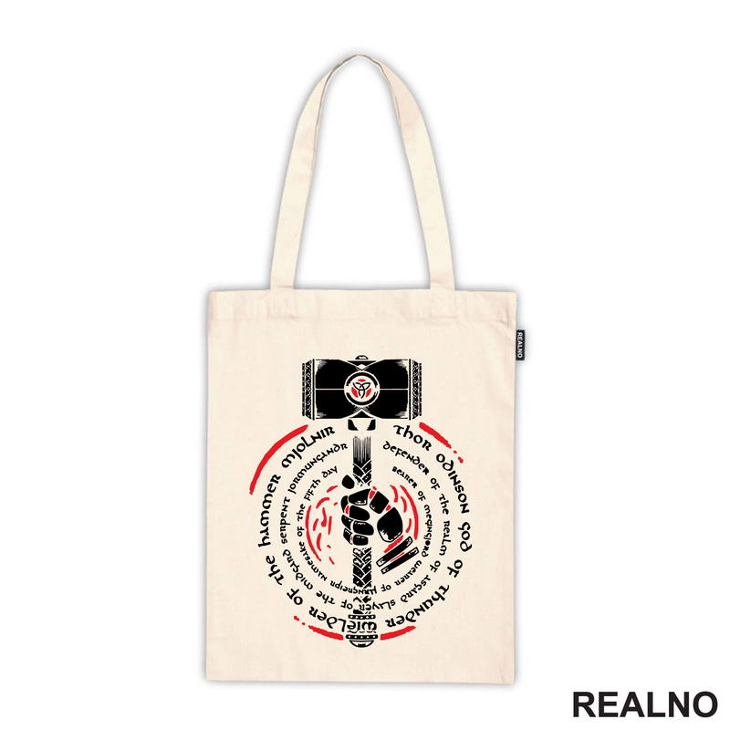 Thor Odison God Of Thunder Wielder Of The Hammer Mjolnir - Red