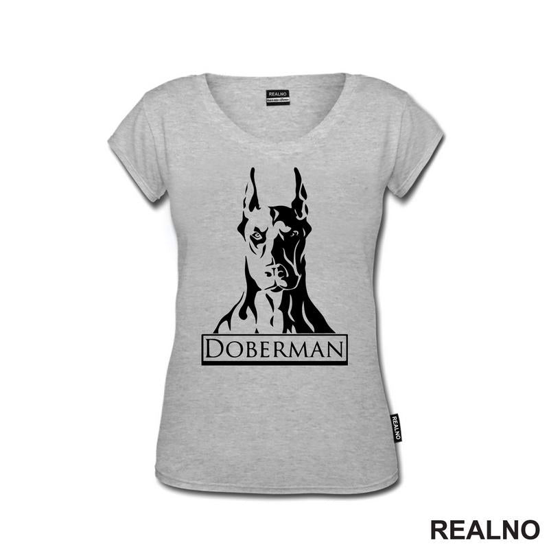 Doberman Silhouette - Pas - Dog