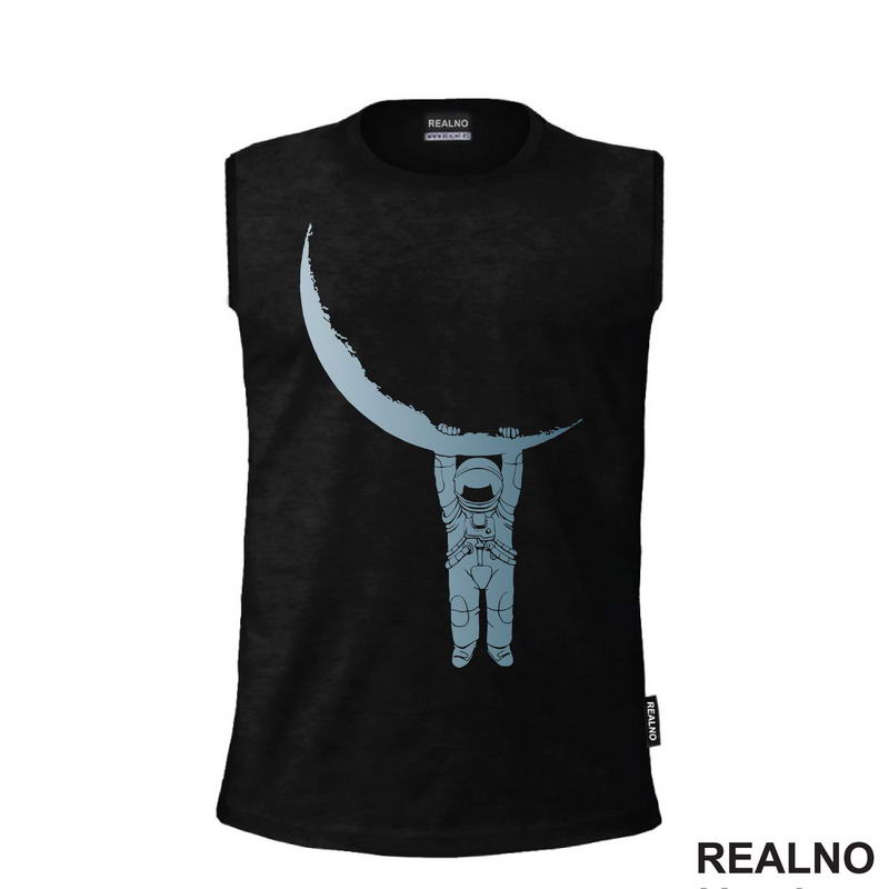 The Astronaut And The Half Moon - Space - Svemir