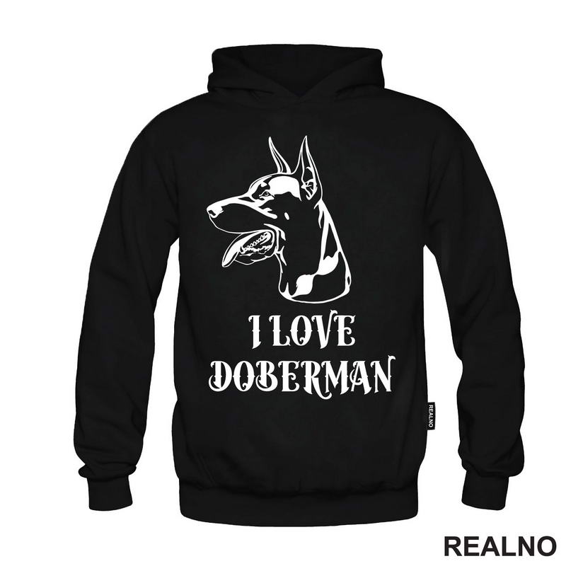 I Love Doberman - Portret - Pas - Dog