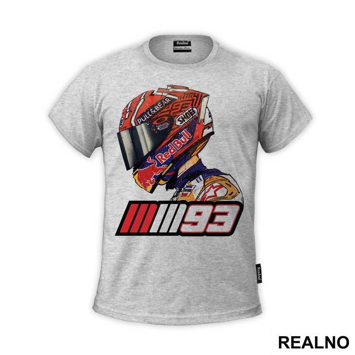 Marquez Helmet Portrait - 93 - MotoGP - Sport - Majica
