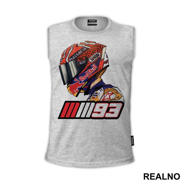 Marquez Helmet Portrait - 93 - MotoGP - Sport - Majica