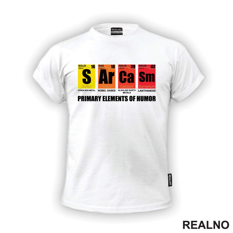 Primary Elements Of Humor - S Ar Ca Sm - Symbols - Humor