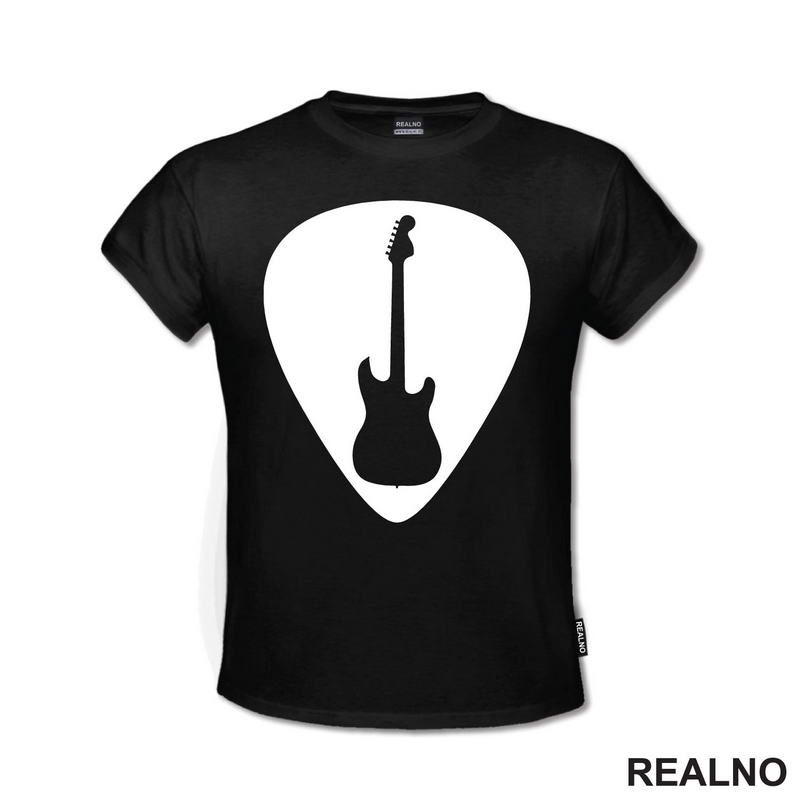 Guitar Pick - Silhouette Guitar - Muzika