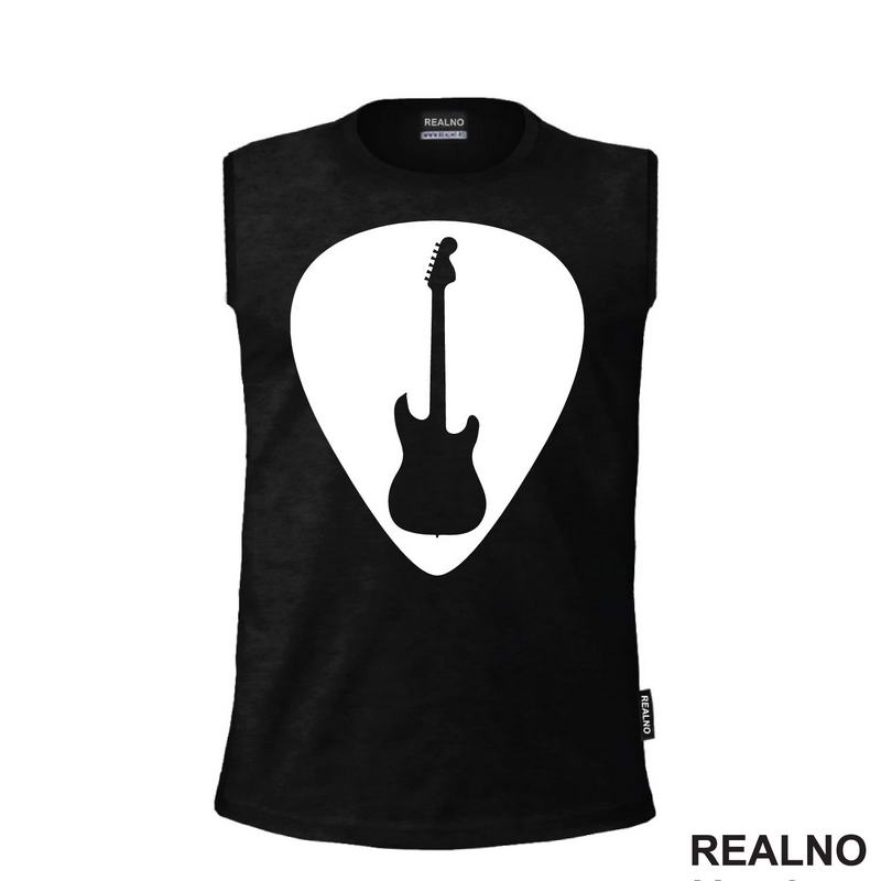 Guitar Pick - Silhouette Guitar - Muzika