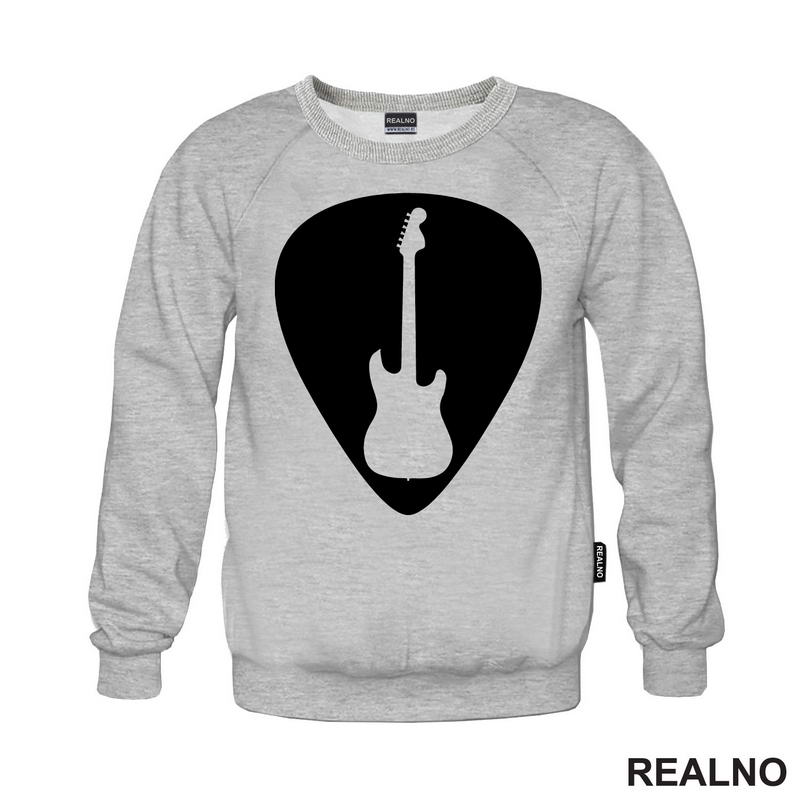 Guitar Pick - Silhouette Guitar - Muzika