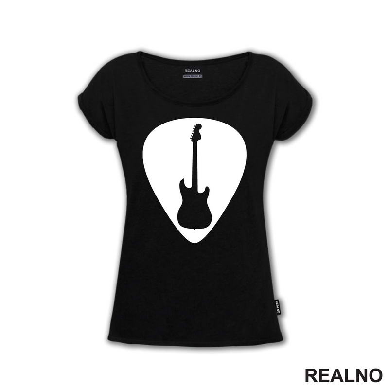 Guitar Pick - Silhouette Guitar - Muzika