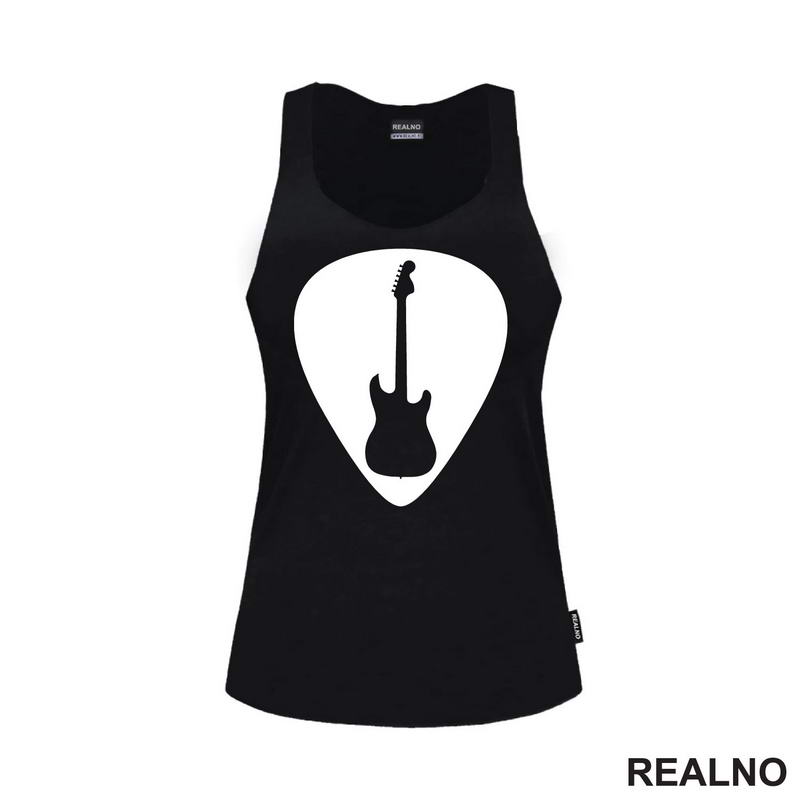Guitar Pick - Silhouette Guitar - Muzika