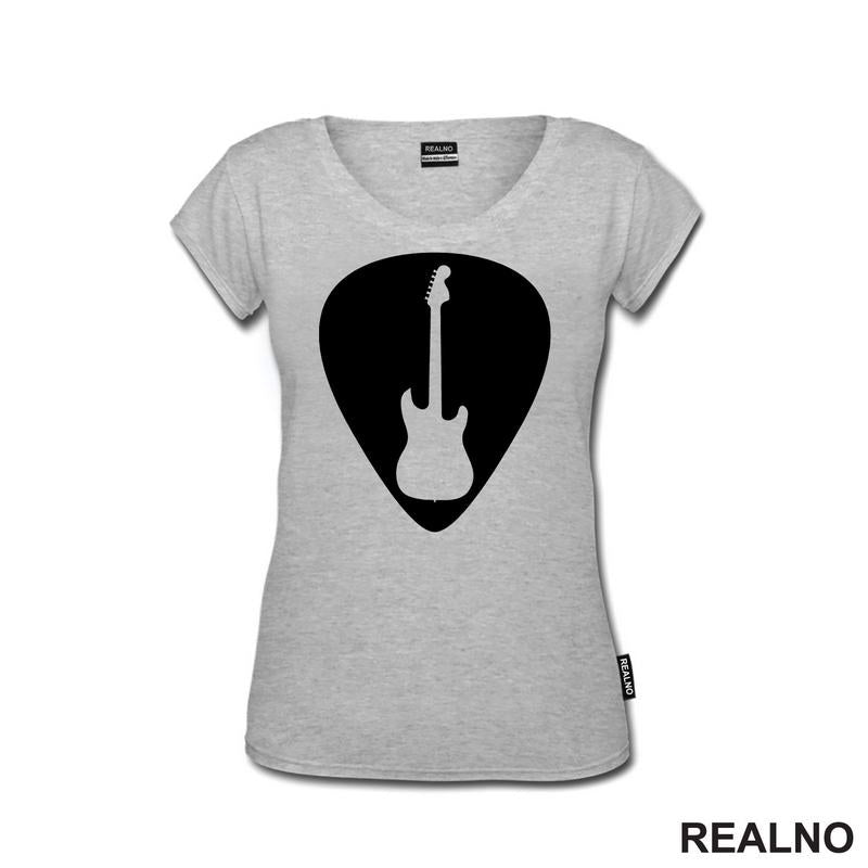 Guitar Pick - Silhouette Guitar - Muzika