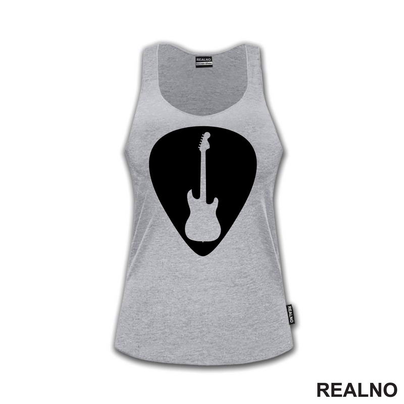 Guitar Pick - Silhouette Guitar - Muzika