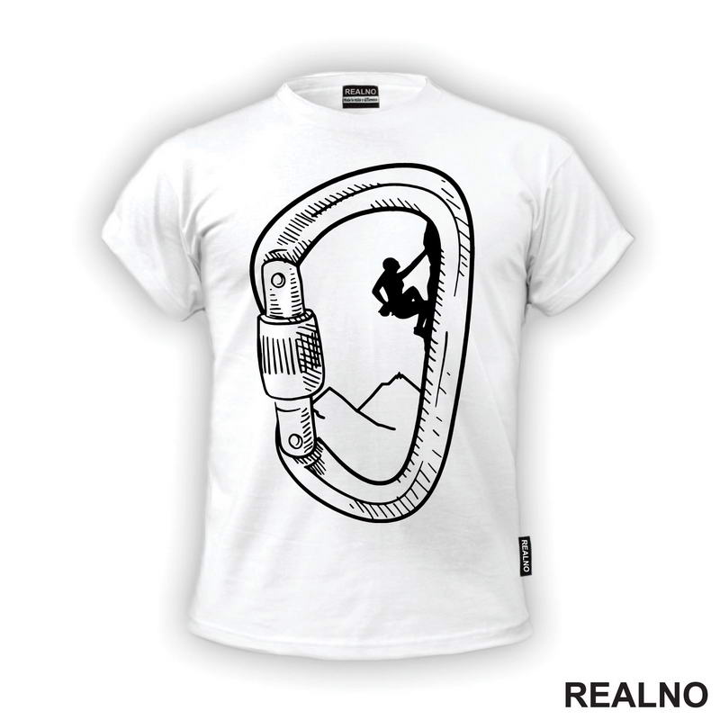 Mountain Climber - Carabiner Outline - Planinarenje - Kampovanje - Priroda - Nature