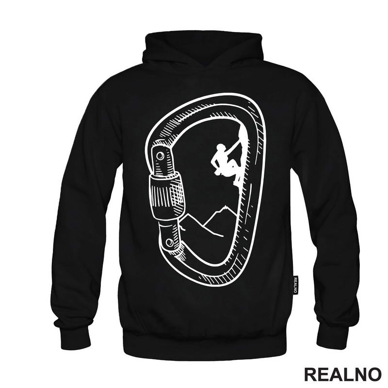 Mountain Climber - Carabiner Outline - Planinarenje - Kampovanje - Priroda - Nature