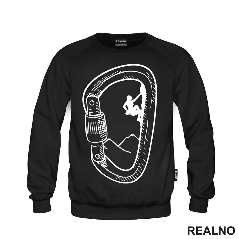 Mountain Climber - Carabiner Outline - Planinarenje - Kampovanje - Priroda - Nature