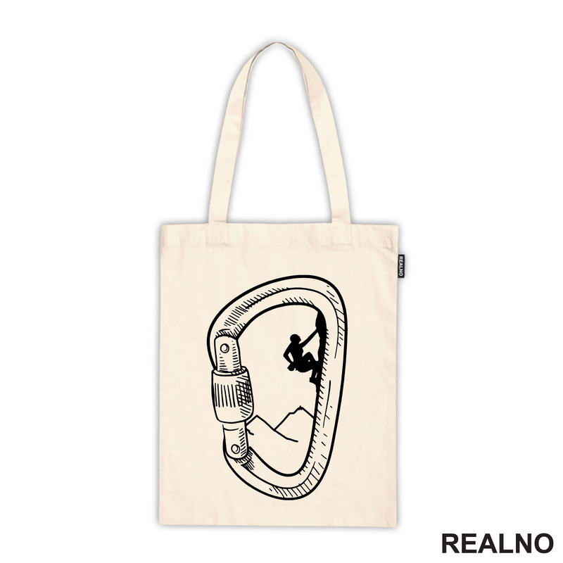 Mountain Climber - Carabiner Outline - Planinarenje - Kampovanje - Priroda - Nature