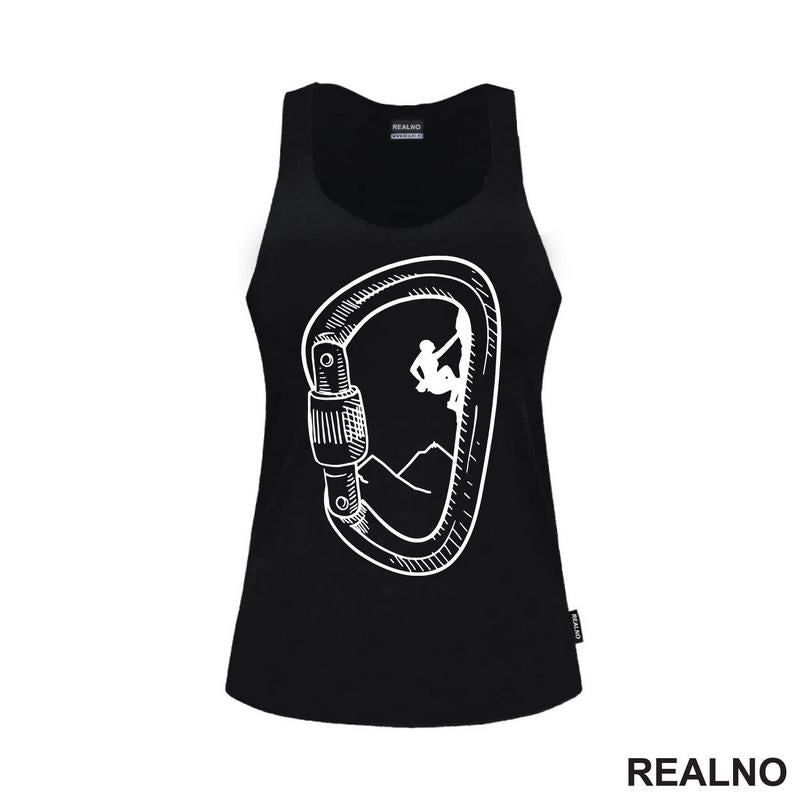 Mountain Climber - Carabiner Outline - Planinarenje - Kampovanje - Priroda - Nature