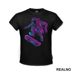 Astronaut On A Skate - Purple And Blue - Space - Svemir