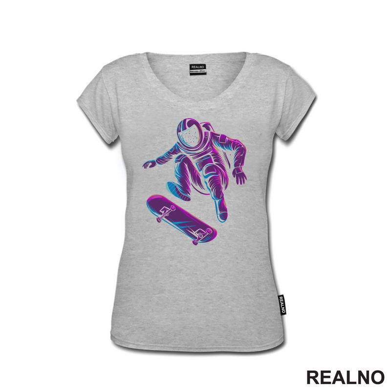 Astronaut On A Skate - Purple And Blue - Space - Svemir