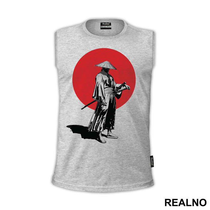 Standing With His Hand On The Sword - Samurai - Majica