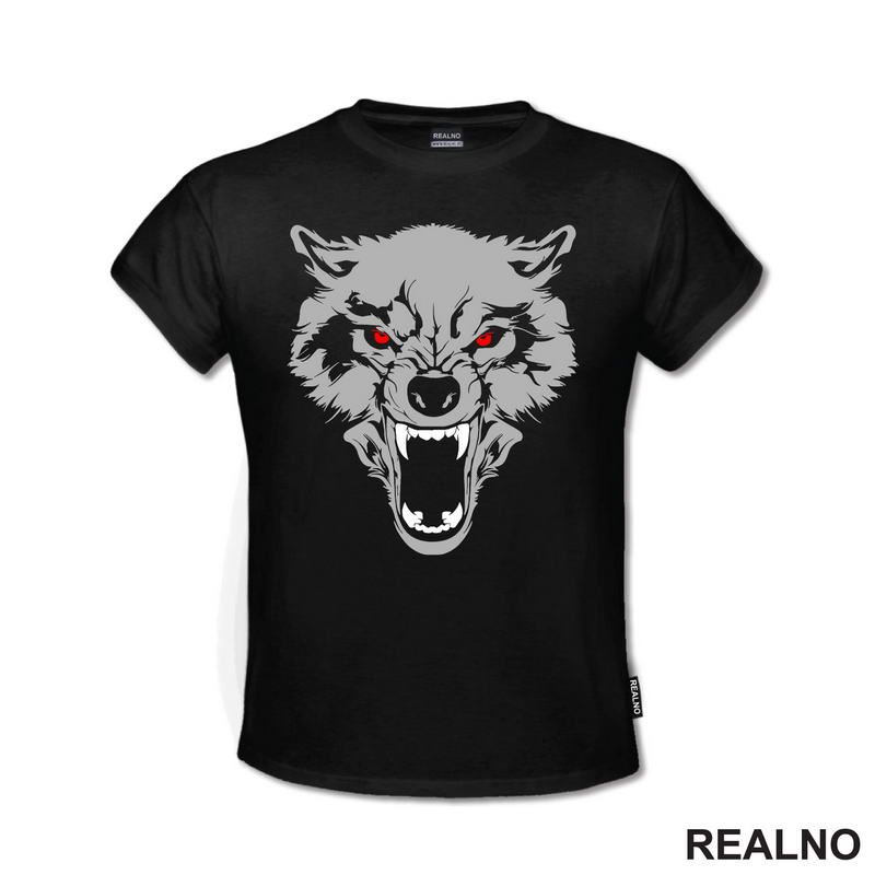 Gray Wolf - Red Eyes - Vuk - Životinje