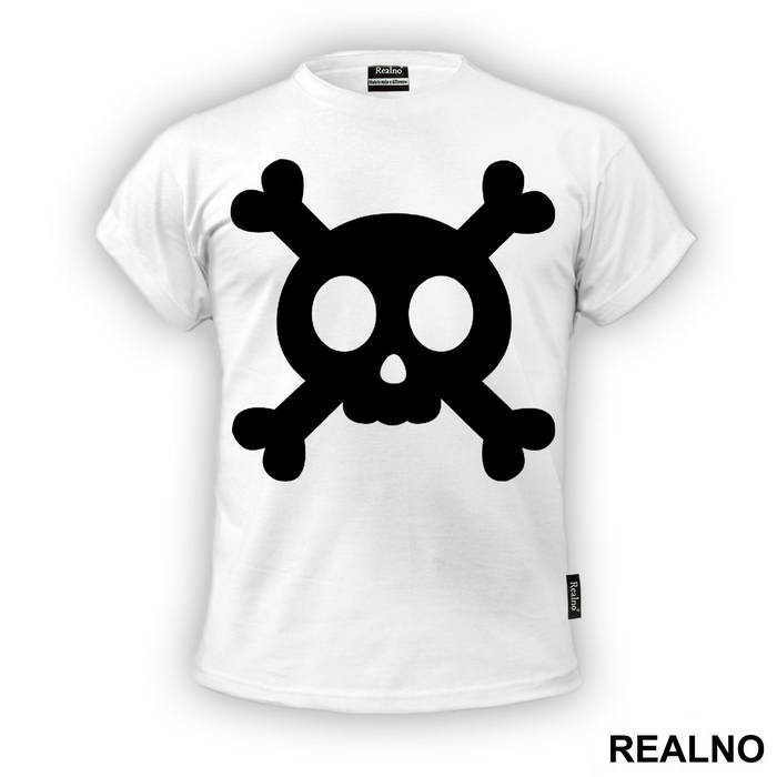 Cute Black Skull - Art - Majica