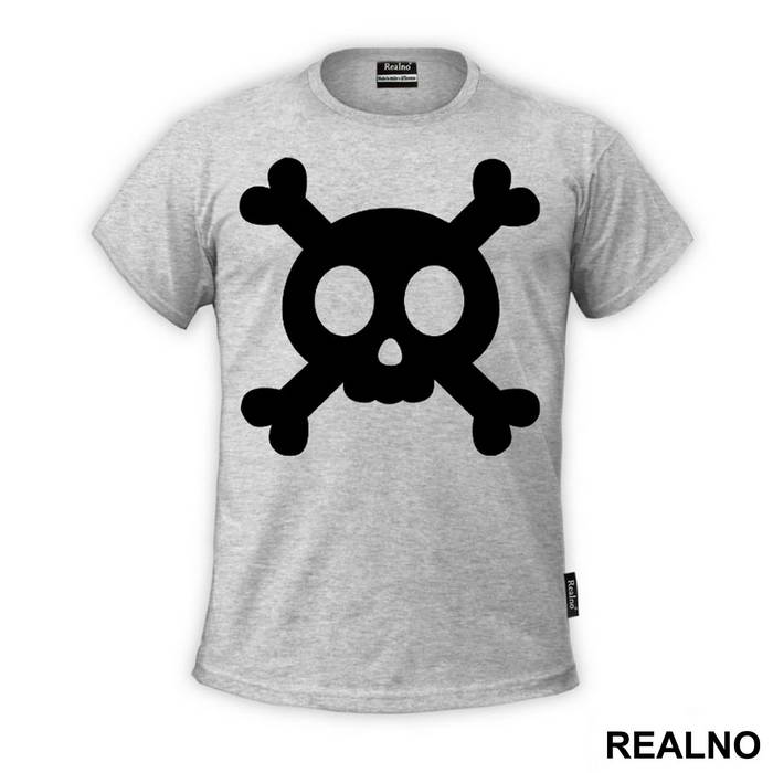Cute Black Skull - Art - Majica