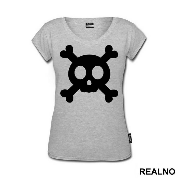 Cute Black Skull - Art - Majica